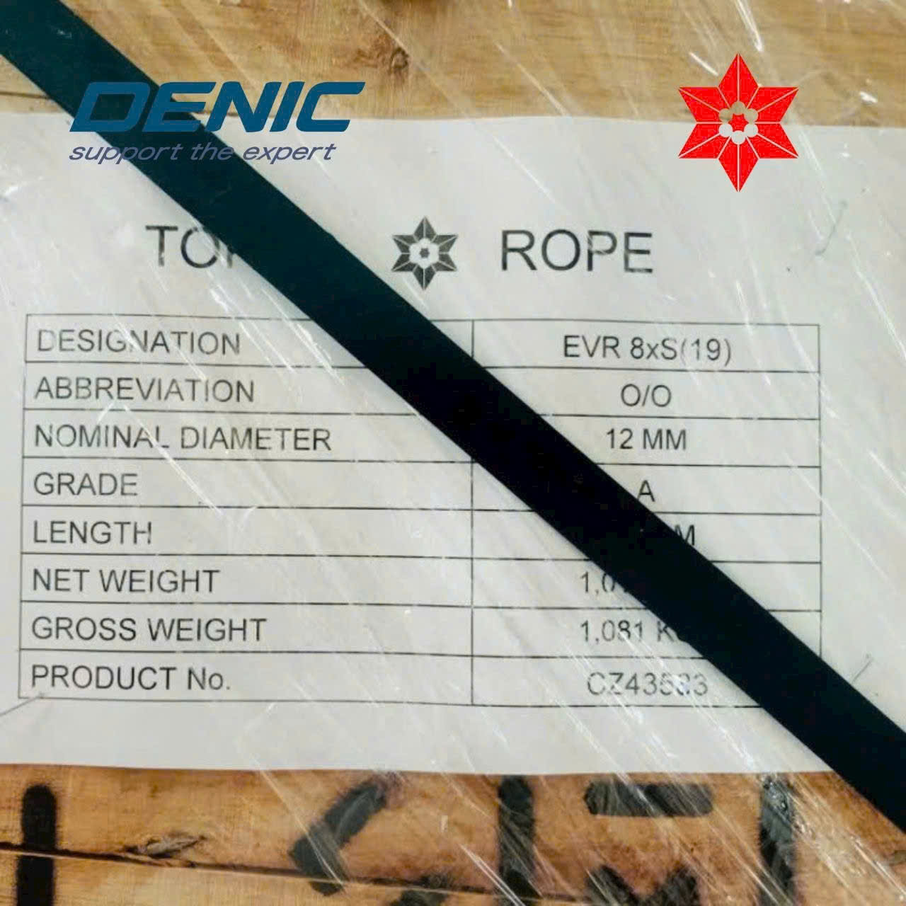 Cáp thép tải thang máy Nhật Bản<br>Hãng Tokyo Rope- 8x(S)19 Cáp thép tải thang máy Nhật Bản<br>Hãng Tokyo Rope- 8x(S)19